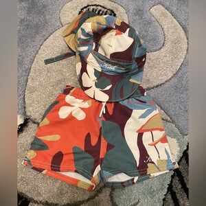 Kith swim trunks and hat. Size 12 to 18 months